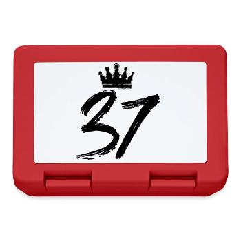 37 Couronne numérique - Boîte à goûter - rouge - Devant