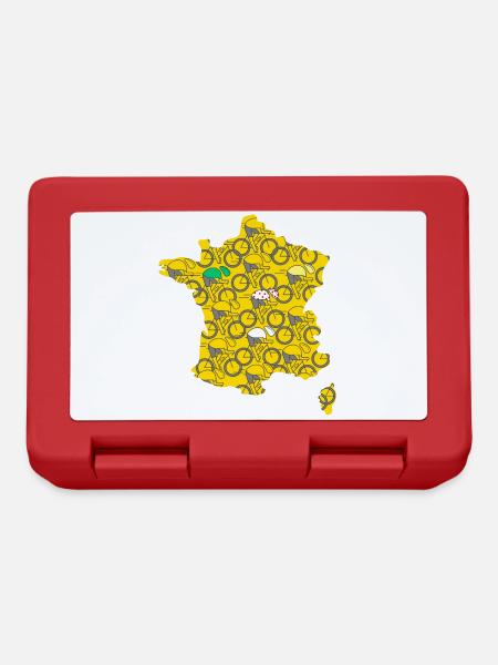 vélo vélos velo velos france cycliste sport tour - Boîte à goûter - rouge