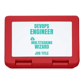 DevOps Engineer Multitasking-Assistent - Brotdose - Rot - Vorne