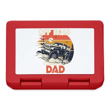 4x4 Offroad 4X4 Humor Papa Offroad - Brotdose - Rot - Vorne