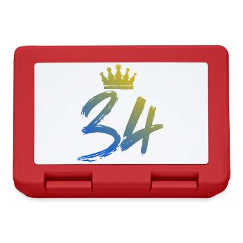 34 Couronne numérique - Boîte à goûter - rouge - Devant