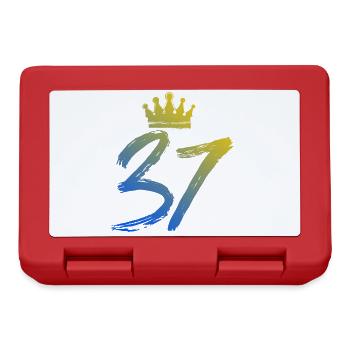 37 Couronne numérique - Boîte à goûter - rouge - Devant