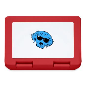 Bester blauer Hundevater - Brotdose - Rot - Vorne