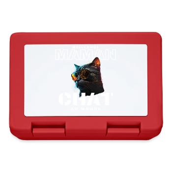 Meilleure Maman Chat Mondiale - Boîte à goûter - rouge - Devant