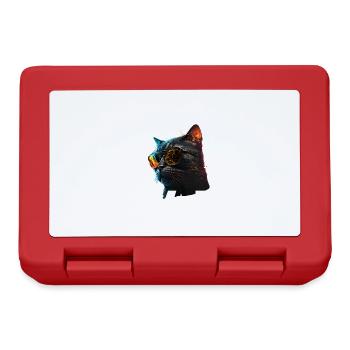 Best Cool Cat Father - Lunchbox - red - Front
