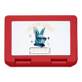 Lapin Bleu Streetwear - Boîte à goûter - rouge - Devant