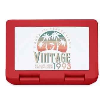 1993 Vintage Geburtstagsgeschenk 1993 - Brotdose - Rot - Vorne