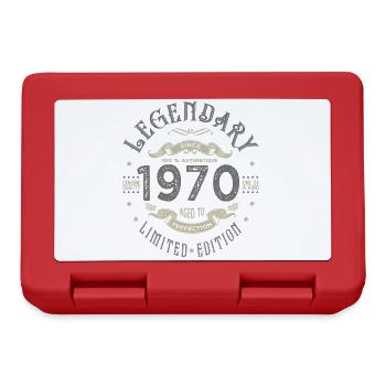 1970 Jubiläum legendär seit 1970 - Brotdose - Rot - Vorne