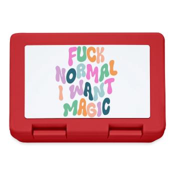 Fuck Normal I want Magic - Brotdose - Rot - Vorne
