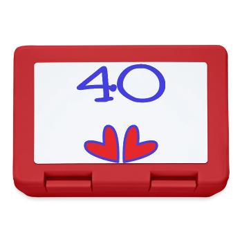40. 40 YEARS. 40th ANNIVERSARY. 40TH ANNIVERSARY. - Lunchbox - red - Front