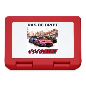 Drift urbain Japonais – Pas de Drift Pas de Fun - Boîte à goûter - rouge - Devant