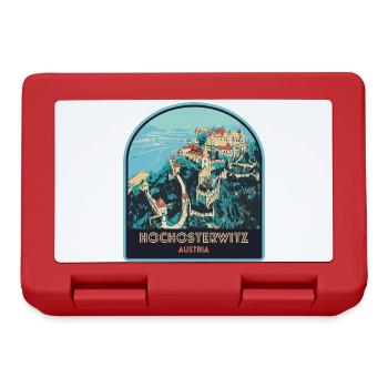 Illustration Schloss Hochosterwitz, Österreich - Brotdose - Rot - Vorne