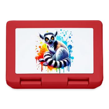 Lemur - Brotdose - Rot - Vorne