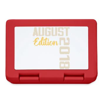 Anniversaire Août 2018 - Edition Limitée Août 2018 - Boîte à goûter - rouge - Devant
