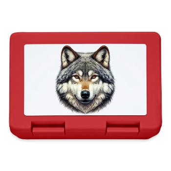 Wolf - Brotdose - Rot - Vorne