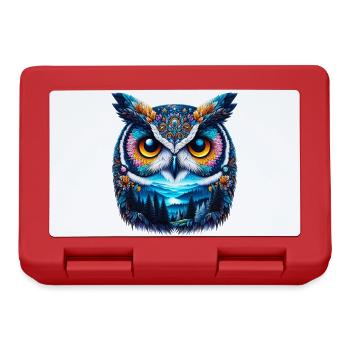 Owl - Lunchbox - red - Front