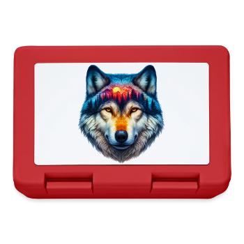 Wolf - Brotdose - Rot - Vorne