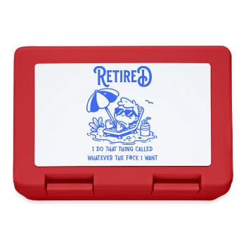 Retired & Do What I Want - Brotdose - Rot - Vorne