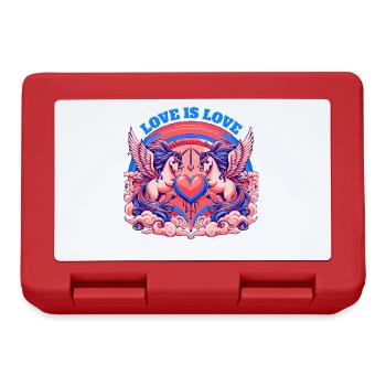 Love is Love Blue - Lunchbox - red - Front