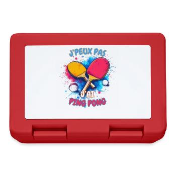Ping Pong Coloré Déchaîné - Boîte à goûter - rouge - Devant