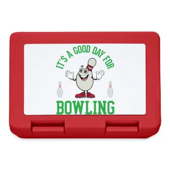 Es ist ein guter Tag zum Bowling - Brotdose - Rot - Vorne