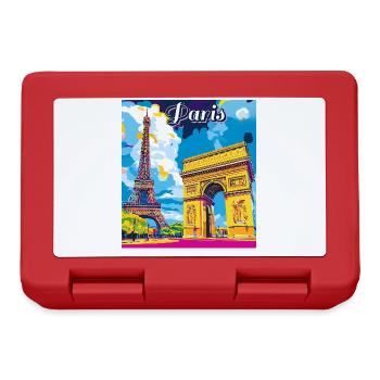 Paris Pop Landmarks - Lunchbox - red - Front