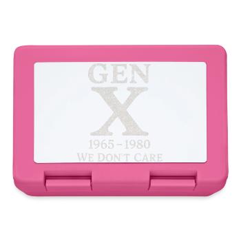 Génération X - On s’en fiche - Boîte à goûter - rose - Devant