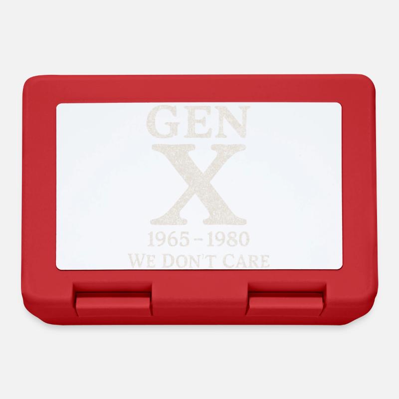 Generation X - We don't care - Lunchbox - red