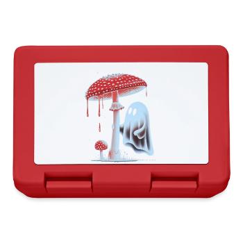 Spooky Ghost with Bloody Red Mushroom - Lunchbox - red - Front