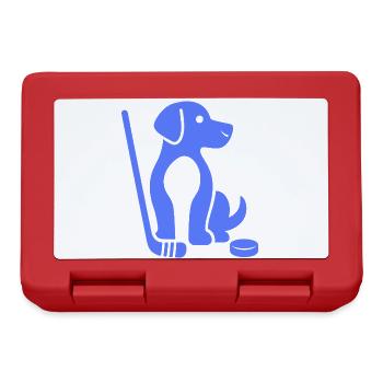 Teckel Beagle Maître Maître De Hockey sur Glace - Boîte à goûter - rouge - Devant