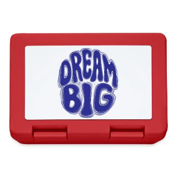 DREAM BIG [Let's Talk] - Lunchbox - red - Front