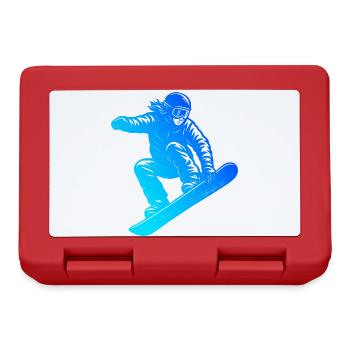 Snowboard court et transparent - Boîte à goûter - rouge - Devant