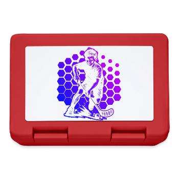 Motif floorball frais pour floorball - Boîte à goûter - rouge - Devant