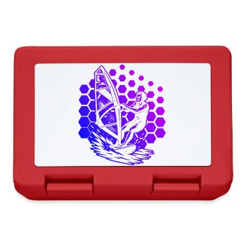 Clear windsurfing message - Lunchbox - red - Front