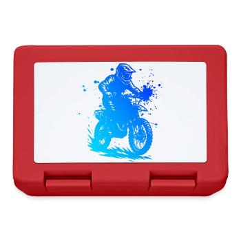 Einfach Motocross zeitloses Design - Brotdose - Rot - Vorne