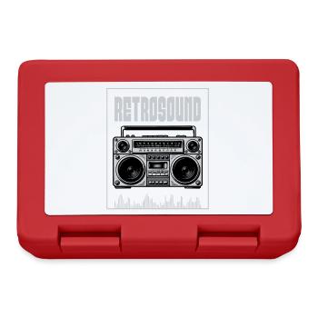 Retro Sound Boombox - Lunchbox - red - Front