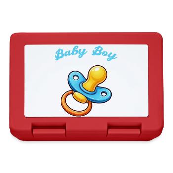 Pacifier Cartoon Baby - Lunchbox - red - Front