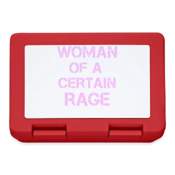 Feministisches Shirt Woman of a Certain Rage - Brotdose - Rot - Vorne