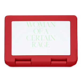 Feminist slogan Woman of a Certain Rage - Lunchbox - red - Front