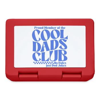 Papa Geschenk - Cooler Papa Vatertag Geschenkidee - Brotdose - Rot - Vorne