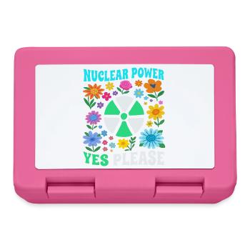 Nuclear power yes with flowers please - Lunchbox - pink - Front
