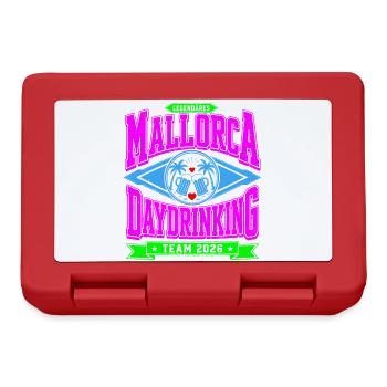Malle 2026 Legendäres Daydrinking Team 2026 - Brotdose - Rot - Vorne