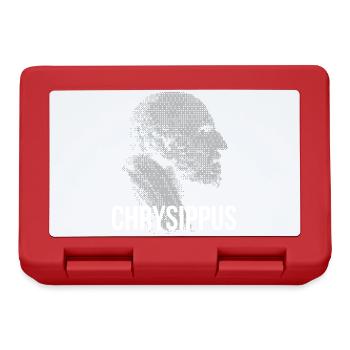 Chrysippus Bust Silhouette - Lunchbox - red - Front