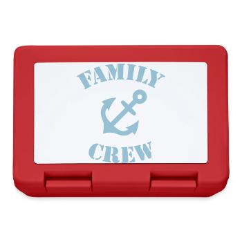 Family Crew (Anker / Schiffscrew / Sky Blue) - Brotdose - Rot - Vorne