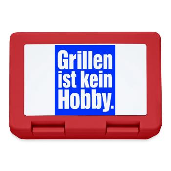 Grillmeister Spruch Geschenk für Männer & Väter - Brotdose - Rot - Vorne
