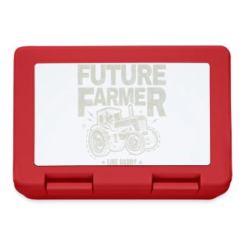 Zukünftiger Farmer Baby Tractor Vintage Dad - Brotdose - Rot - Vorne