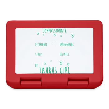 Zodiac sign Taurus - Lunchbox - red - Front