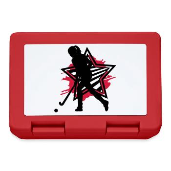 Hockey Girl - Lunchbox - red - Front