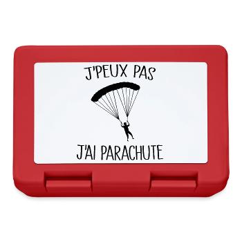 Je Peux Pas J'ai Parachute - Boîte à goûter - rouge - Devant