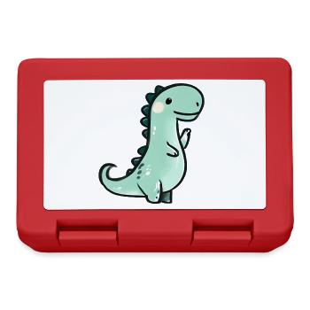Cute crayon dinosaur - Lunchbox - red - Front